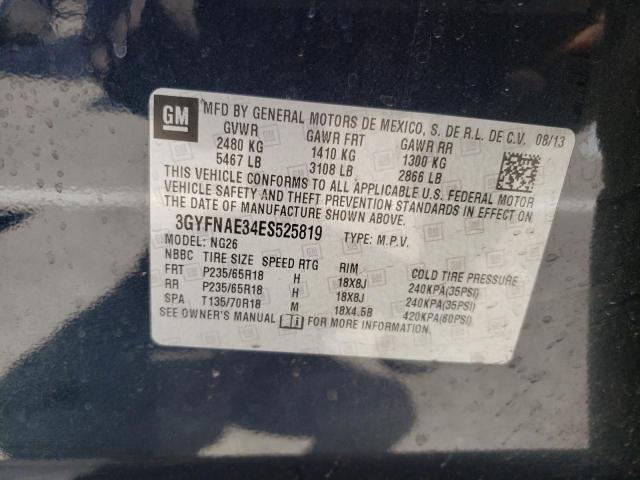 3GYFNAE34ES525819 Cadillac SRX