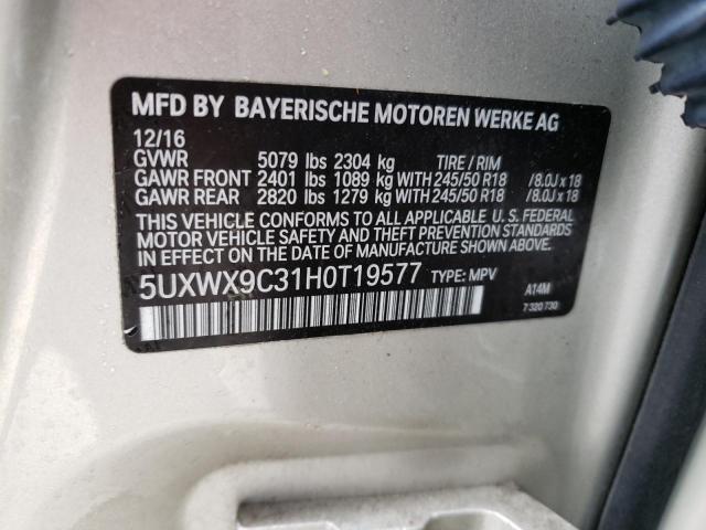 5UXWX9C31H0T19577 2017 BMW X3, photo no. 14