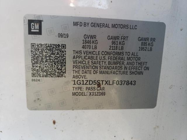 2020 CHEVROLET MALIBU LT - 1G1ZD5STXLF037843