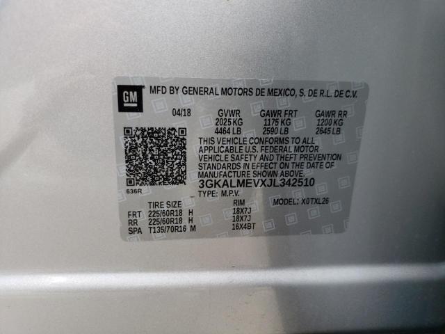 3GKALMEVXJL342510 GMC Terrain Sle
