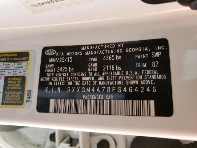 5XXGM4A78FG464246 KIA Optima Lx