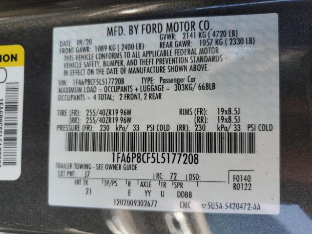 1FA6P8CF5L5177208 Ford MUSTANG GT