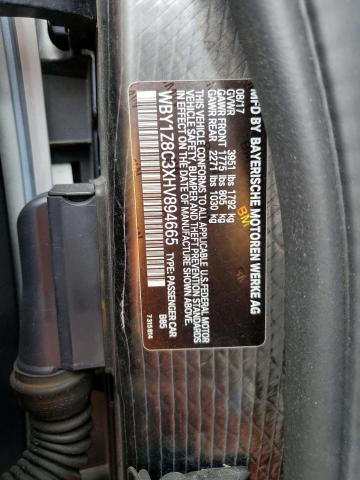 WBY1Z8C3XHV894665 BMW I3 REX
