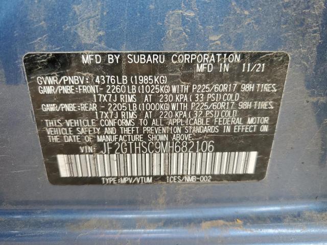 JF2GTHSC9MH682106 Subaru Crosstrek Sport