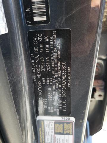 3KPF34AD7ME330810 KIA Forte Gt Line