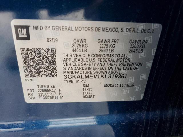 3GKALMEV1KL319361 GMC Terrain Sle