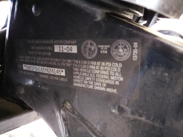2005 HARLEY-DAVIDSON FLHR - 1HD1FDV165Y624145