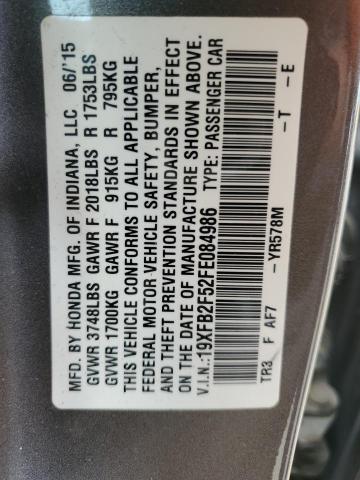 19XFB2F52FE084986 Honda Civic Lx