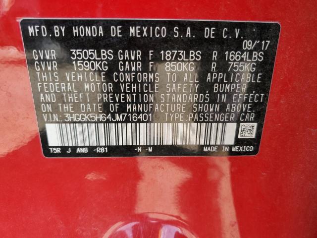 2018 HONDA FIT SPORT - 3HGGK5H64JM716401