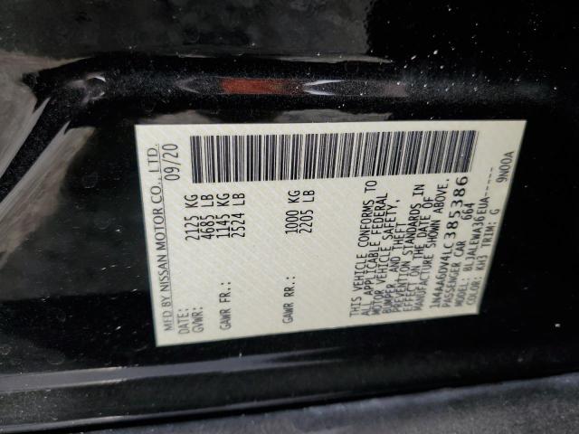 2020 NISSAN MAXIMA SL - 1N4AA6DV4LC385386
