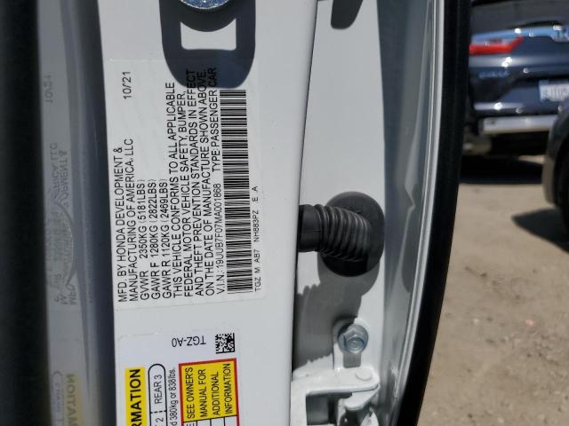 19UUB7F07MA001868 Acura Tlx Type S