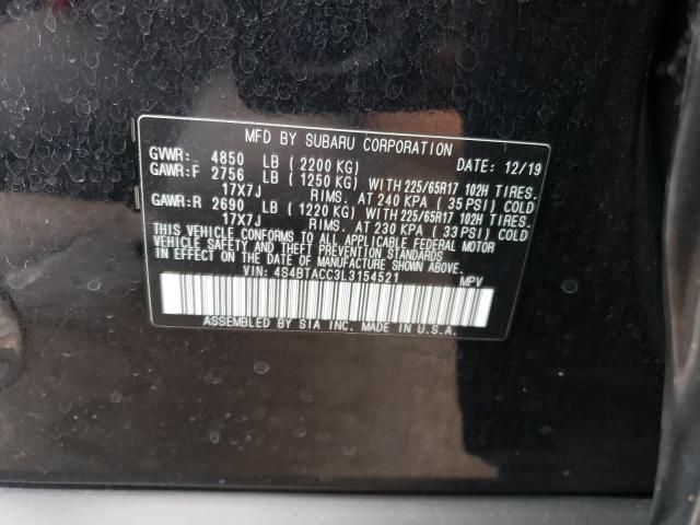 4S4BTACC3L3154521 Subaru Outback Premium