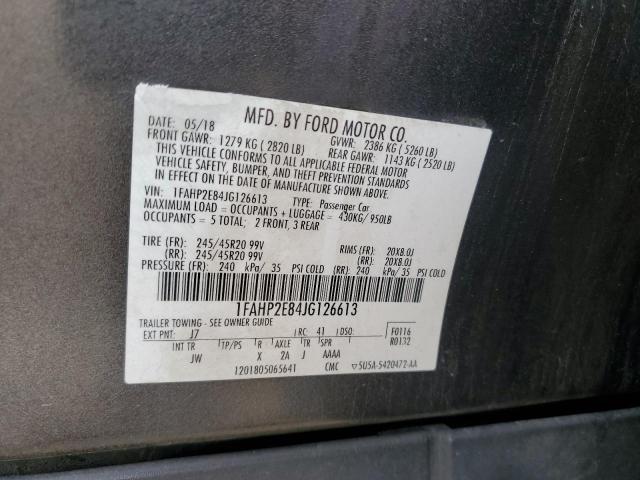 1FAHP2E84JG126613 Ford TAURUS SEL