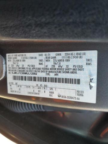 2021 LINCOLN CORSAIR - 5LMCJ1C99MUL12092