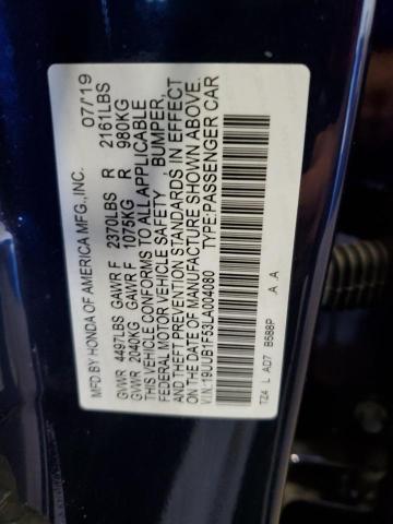 2020 ACURA TLX TECHNO - 19UUB1F53LA004080