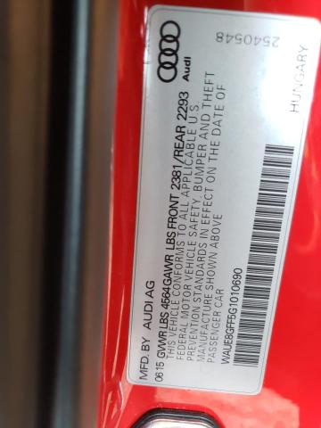2016 AUDI A3 WAUE8GFF5G1010690