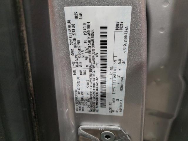 1FMCU0GD9JUB62032 Ford ESCAPE SE