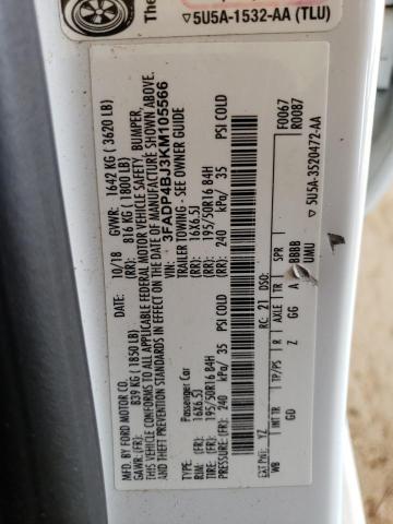 3FADP4BJ3KM105566 Ford FIESTA SE