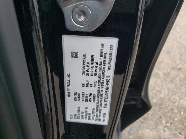 5YJ3E1EBXMF926816 Tesla MODEL 3