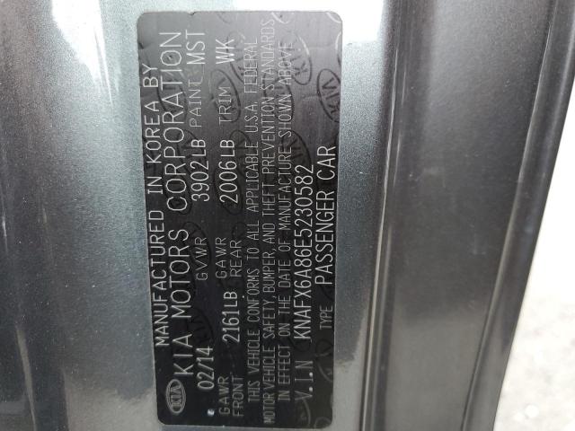 KNAFX6A86E5230582 KIA FORTE EX