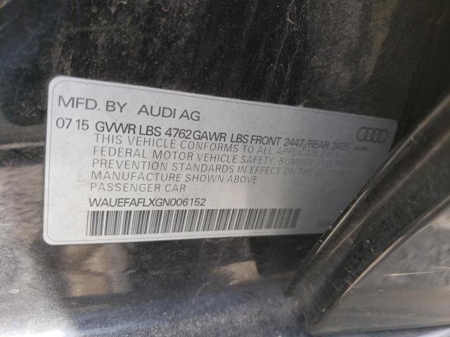 VIN WAUEFAFLXGN006152 2016 Audi A4, Premium Plus S-... no.12