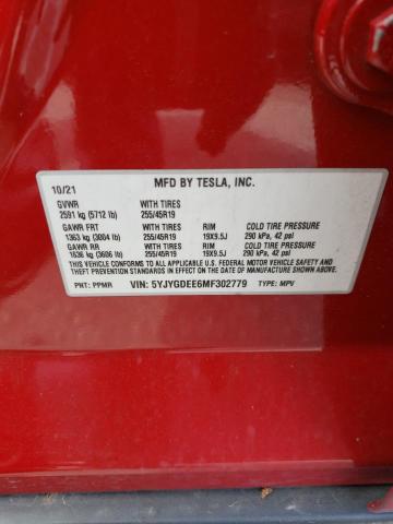 5YJYGDEE6MF302779 Tesla Model Y