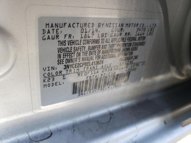 3N1CE2CP8EL413624 Nissan Versa Note S