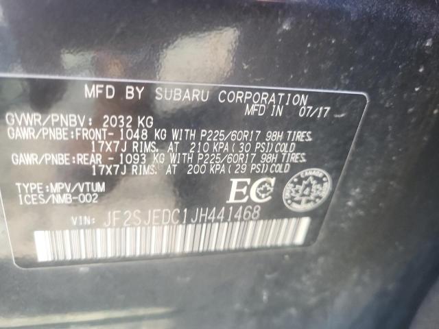 2018 SUBARU FORESTER 2 - JF2SJEDC1JH441468