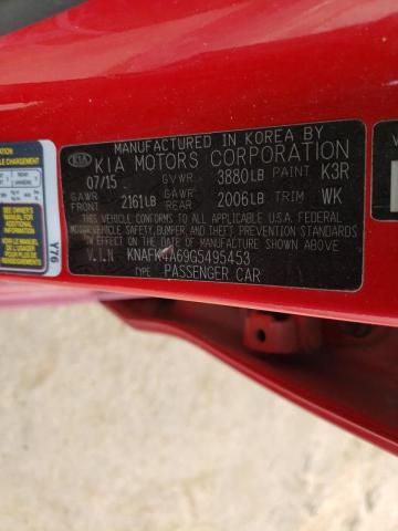 KNAFK4A69G5495453 KIA FORTE LX