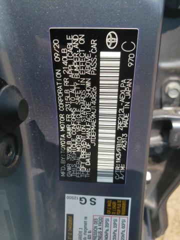 JTDEPMAE9MJ140826 Toyota COROLLA LE
