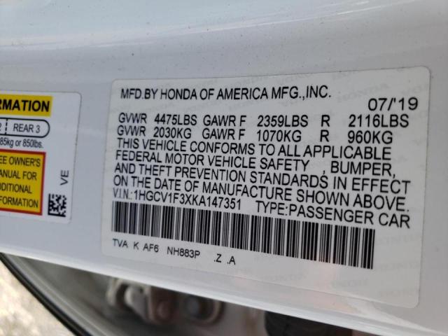 1HGCV1F3XKA147351 Honda Accord SPO 12