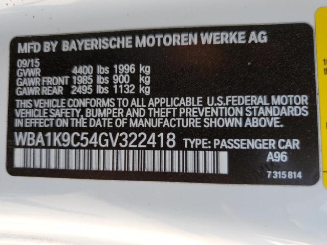 2016 BMW 228 I SULE - WBA1K9C54GV322418