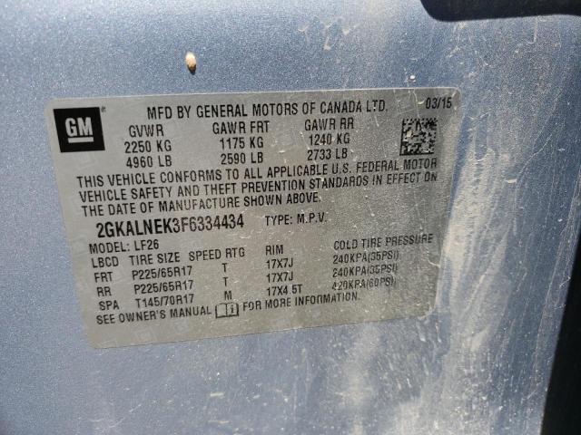 2GKALNEK3F6334434 GMC TERRAIN SL