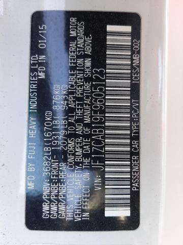 JF1ZCAB19F9605123 Subaru Brz 2.0 Premium