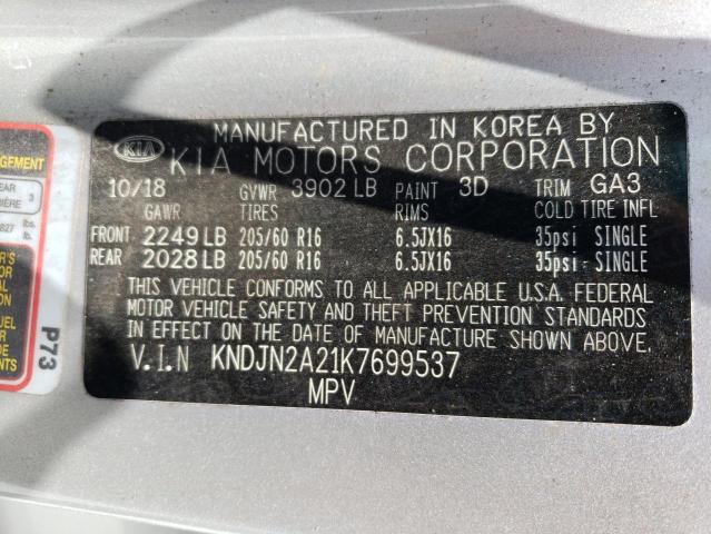 KNDJN2A21K7699537 KIA Soul