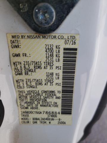1N6BD0CT6GN786884 Nissan FRONTIER S
