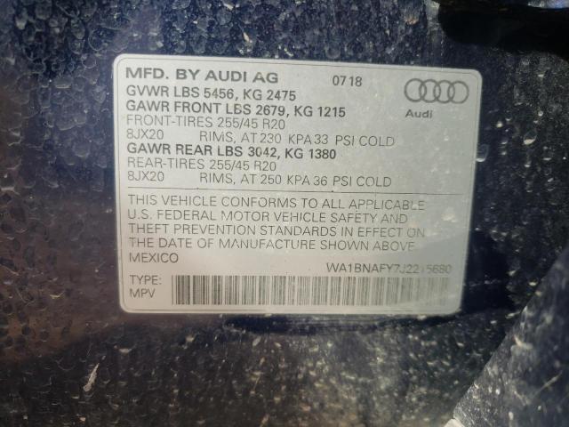 WA1BNAFY7J2215680 2018 AUDI Q5, photo no. 14