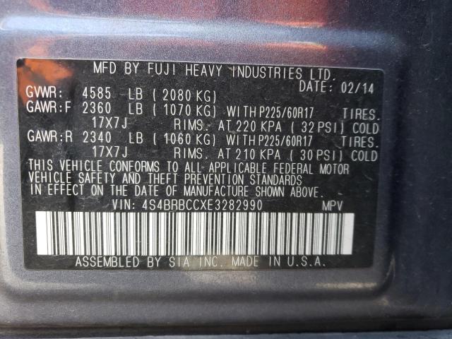 4S4BRBCCXE3282990 Subaru Outback 2.5i Premium