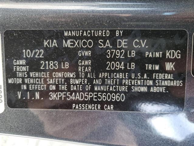3KPF54AD5PE560960 KIA Forte Gt Line