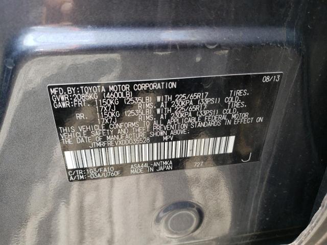 VIN JTMRFREVXDD035528 2013 TOYOTA RAV4 no.14