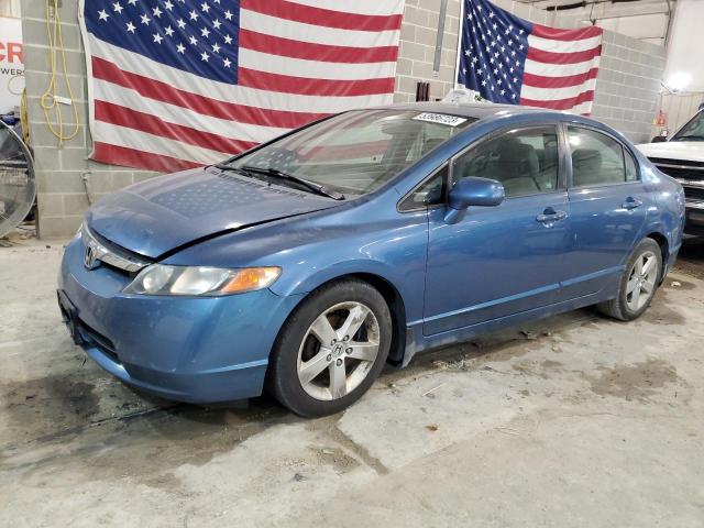 Salvage cars for sale from Copart Columbia, MO: 2008 Honda Civic EX