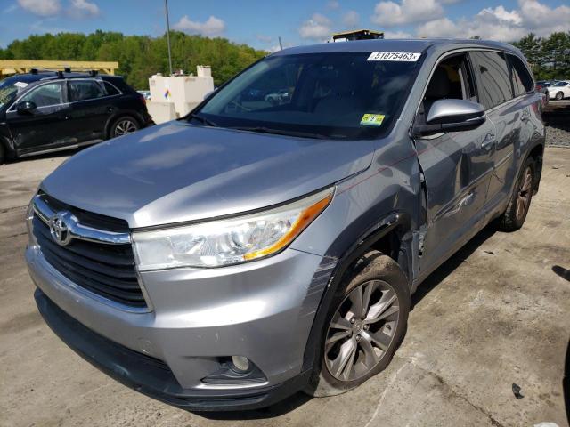 VIN 5TDBKRFH3ES032952 2014 Toyota Highlander, LE no.1