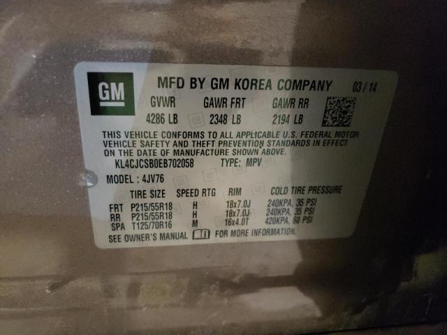 KL4CJCSB0EB702058 Buick Encore