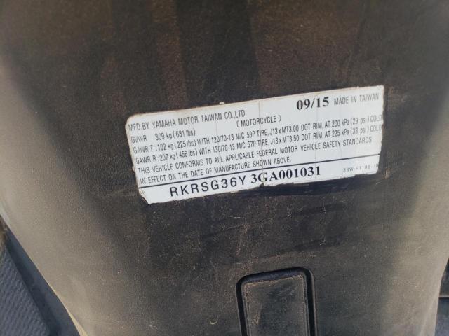 2016 YAMAHA XC155 - RKRSG36Y3GA001031