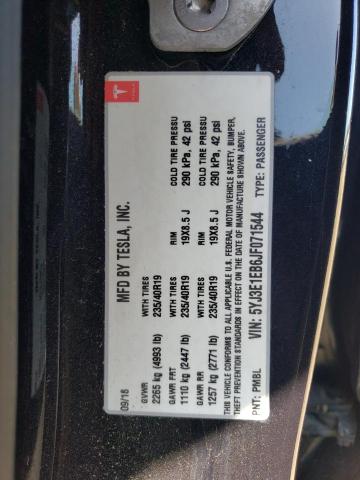 5YJ3E1EB6JF071544 Tesla MODEL 3