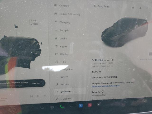 7SAYGDEE7NF555162 Tesla Model Y