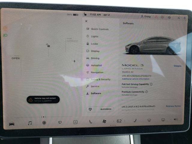 5YJ3E1EA3JF035379 Tesla MODEL 3
