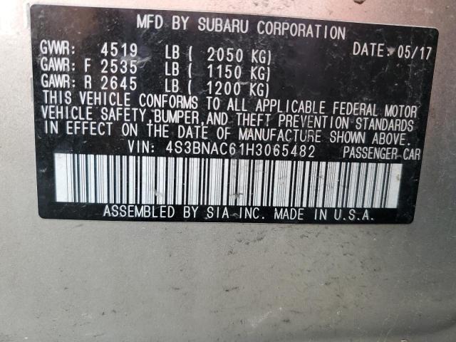 4S3BNAC61H3065482 Subaru Legacy 2.5i Premium