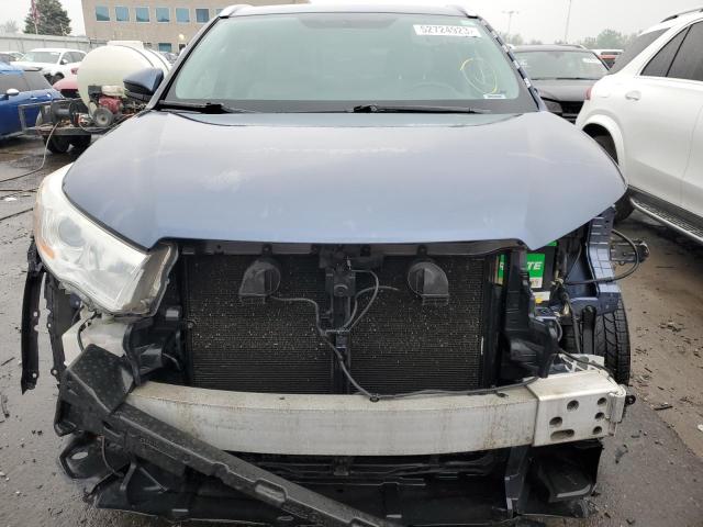 VIN 5TDJKRFH6ES024971 2014 Toyota Highlander, Xle no.5