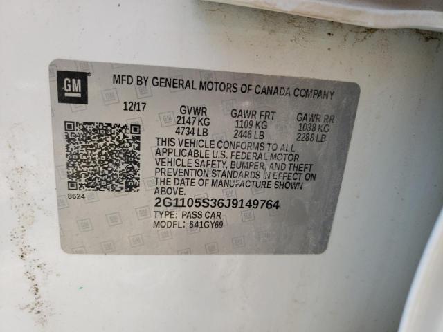 2018 CHEVROLET IMPALA LT - 2G1105S36J9149764